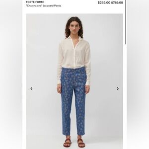 FORTE FORTE jacquard pants